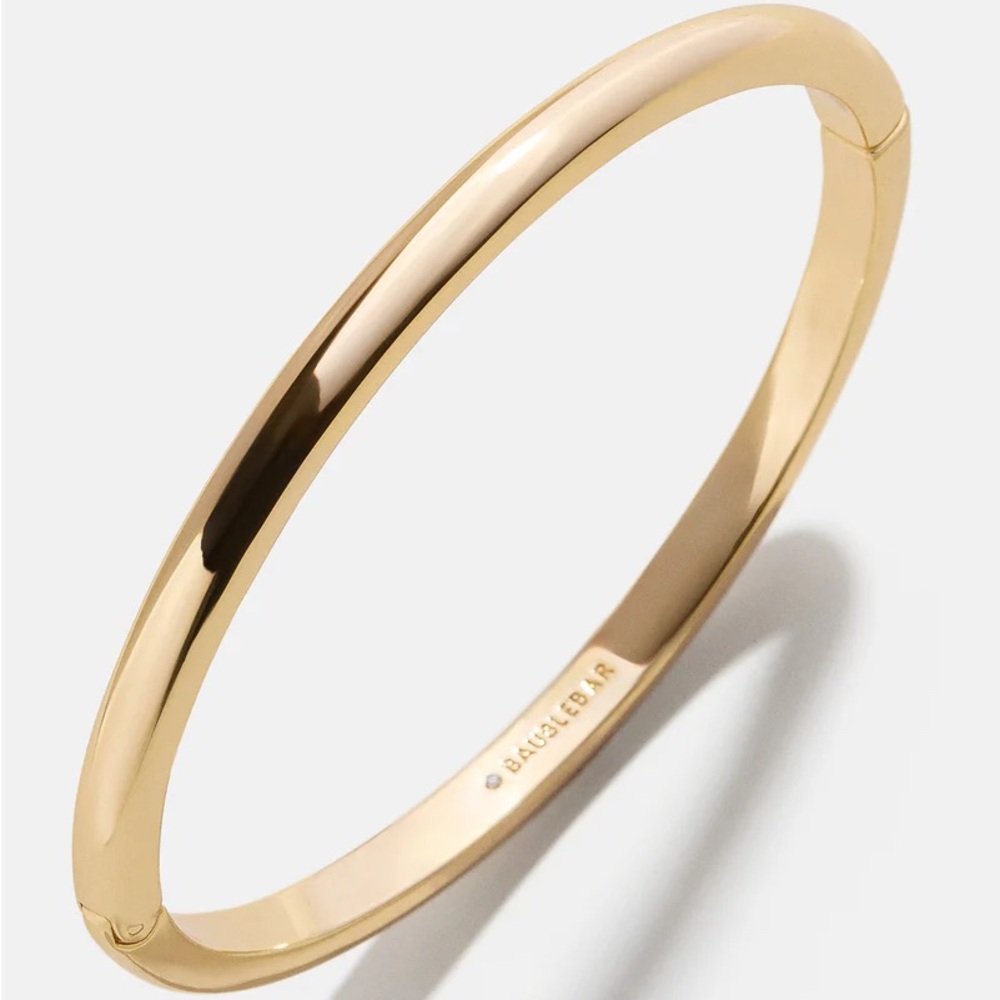 BaubleBar Hinge Gold Bangle Bracelets - set of 3